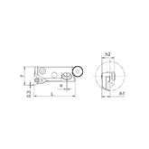 Small Fine Boring Head  DF-1695L-CC06~(2090R-TC11) - Makotools Industrial Supply Tools for Metal Cutting
